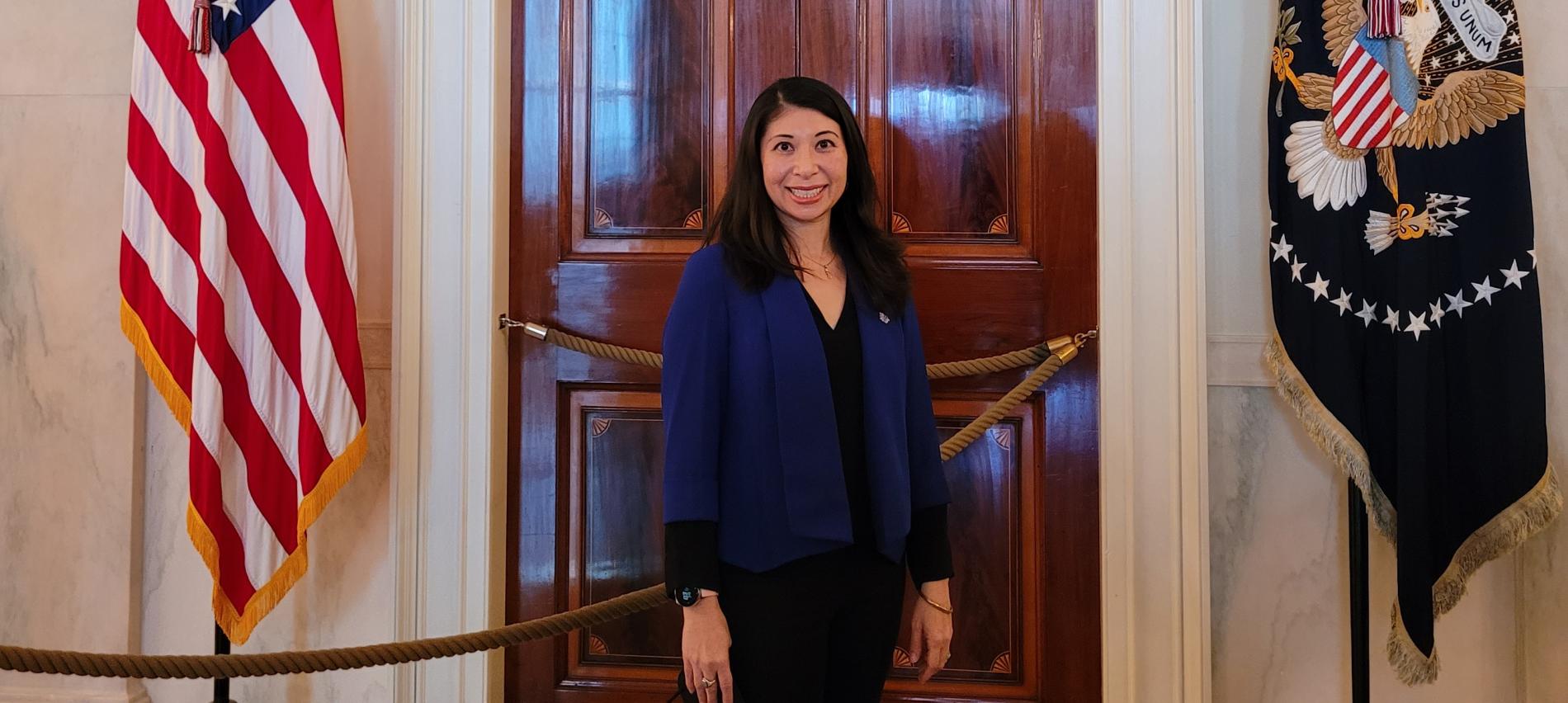 Romana Lee Akiyama at the White House in March for a Women's History Month event